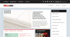 Desktop Screenshot of bilbaoarte.org